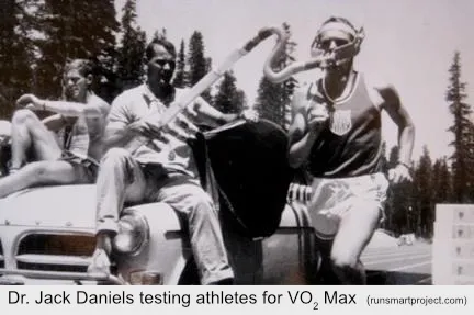 丹尼尔斯在测试最大摄氧量