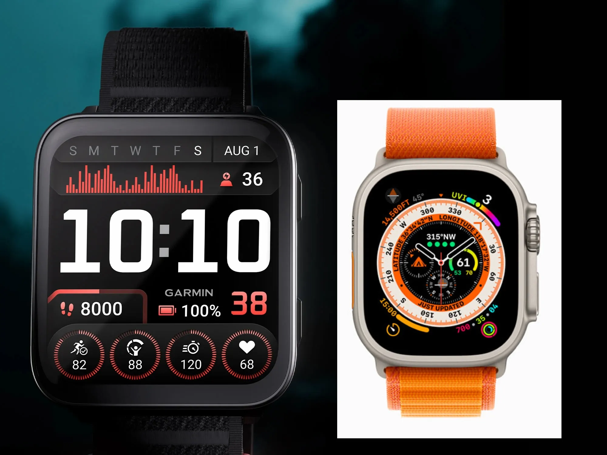 Venu X1 vs Apple Watch Ultra
